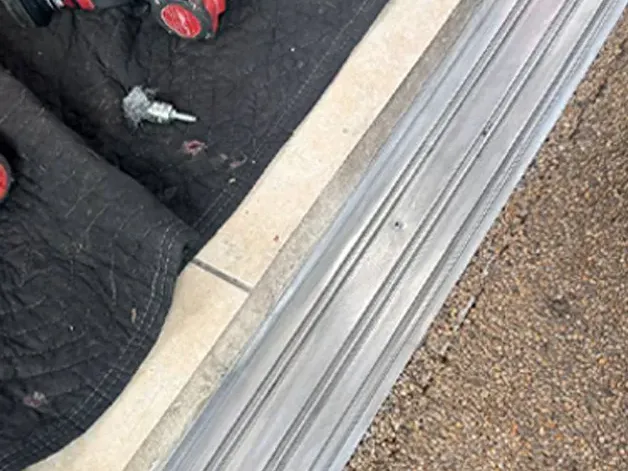 Same track after polishing and roller replacement